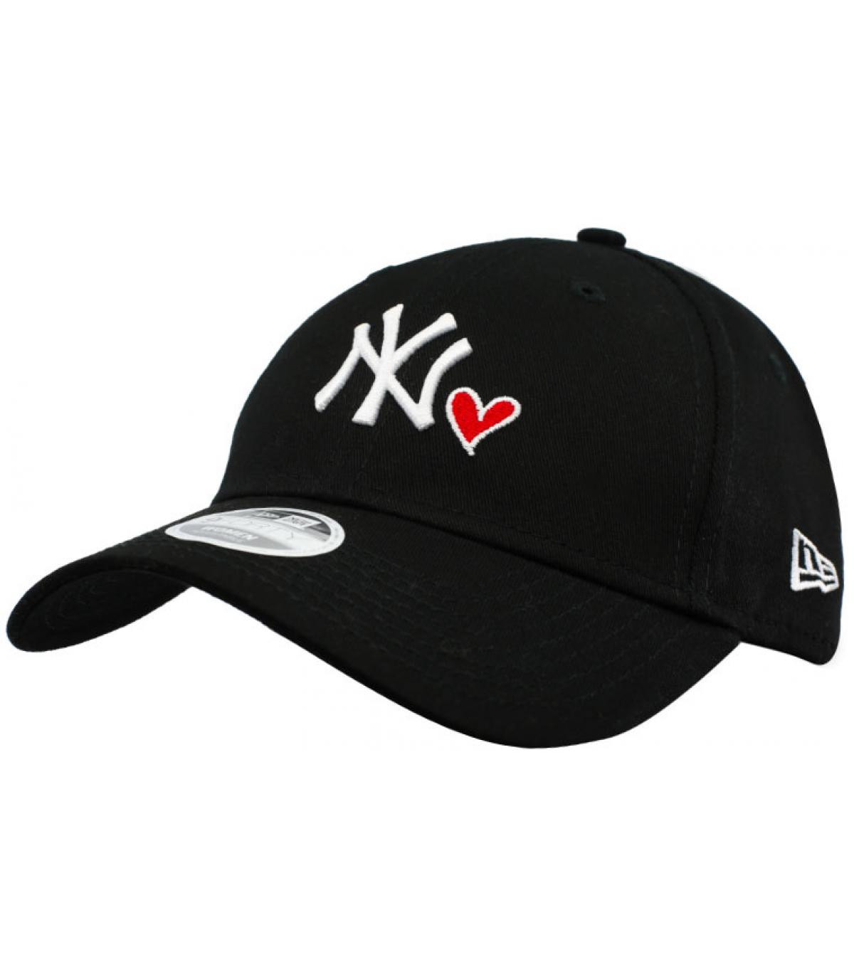 Casquette Wmns Heart NY 940 black New Era